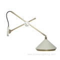 Staggered lamp arm adjustable bronze color wall lamp